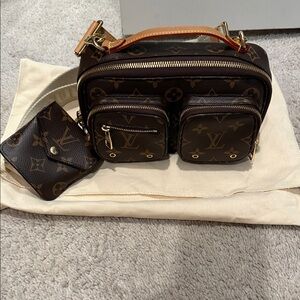Louis Vuitton Brown Monogram Shoulder Bag